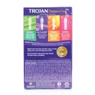 Trojan Pleasure Condoms Assorted Pack of 12