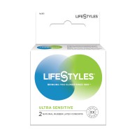 Condones Lifestyles Ultra Sensibles - Caja de 3