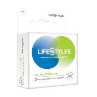 Lifestyles Ultra Sensitive Condoms - Box of 3