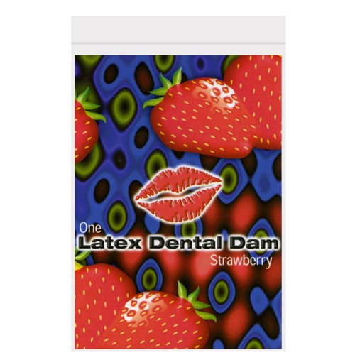 Strawberry Flavored Latex Dental Dam for Oral Safety