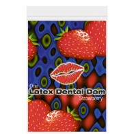 Strawberry Flavored Latex Dental Dam for Oral Safety