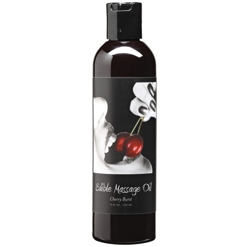 Edible Massage Oil Cherry Flavor 8 oz Natural Blend