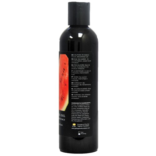 Earthly Body Edible Massage Oil Watermelon