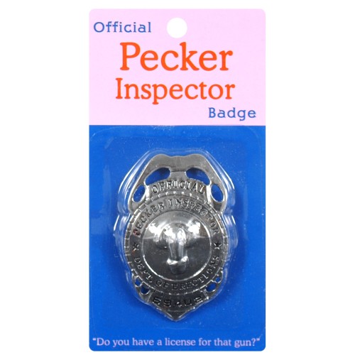 Funny Pecker Inspector Badge