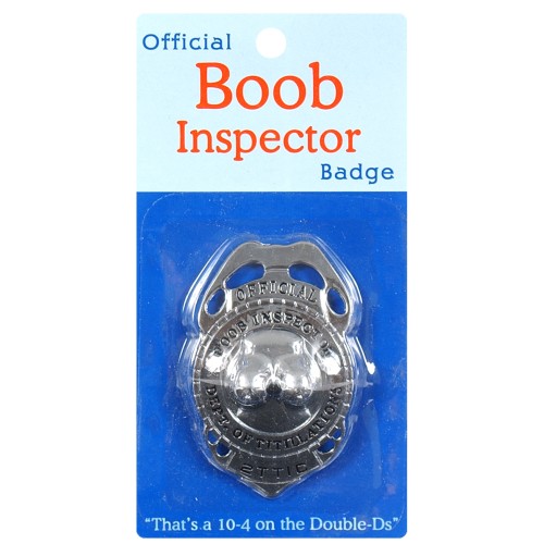 Boob Inspector Badge Official Fun