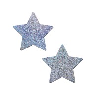 Pastease Premium Glitter Star - Plata O/S