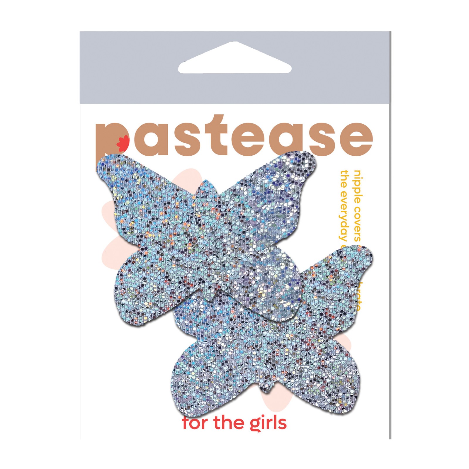 Pastease Premium Glitter Butterfly Silver O/S