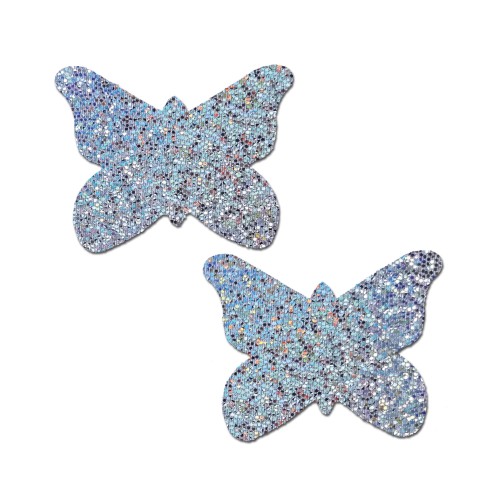 Pastease Premium Glitter Butterfly Silver O/S