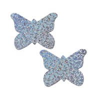 Pastease Premium Glitter Butterfly Silver O/S