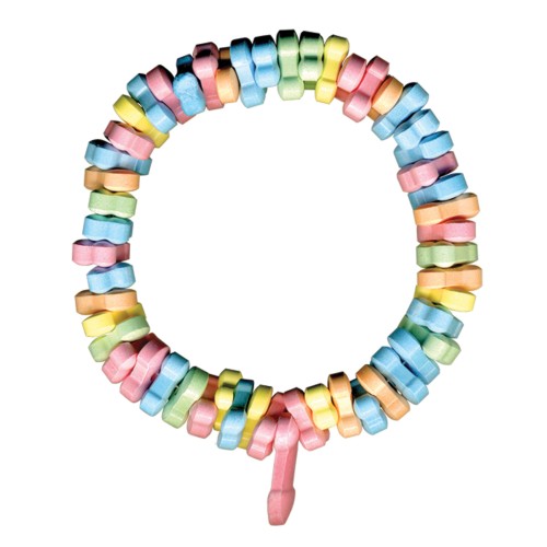 Rainbow Penis Candy Necklace