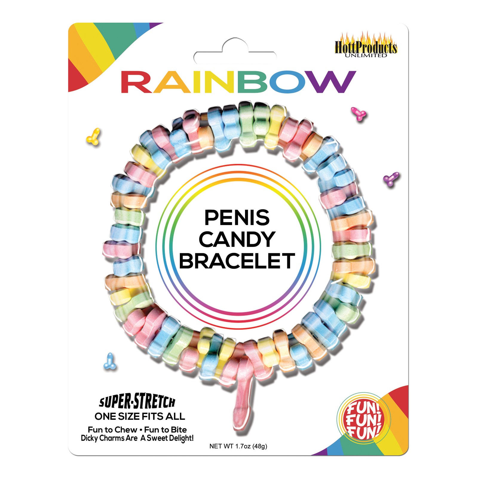 Rainbow Penis Candy Bracelet