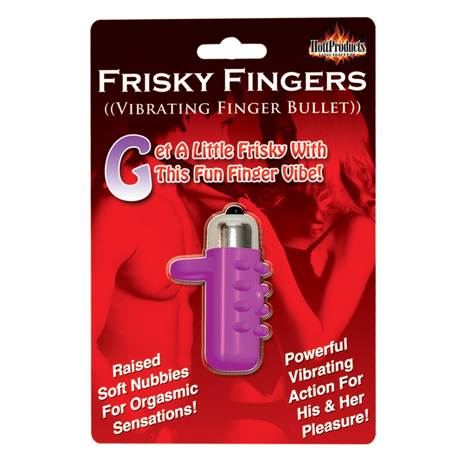 Frisky Fingers Aumentador de Dedos de Silicona Morado