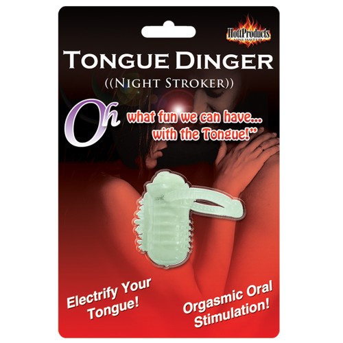 Tongue Dinger Stroker que Brilla en la Oscuridad para Diversión Suprema