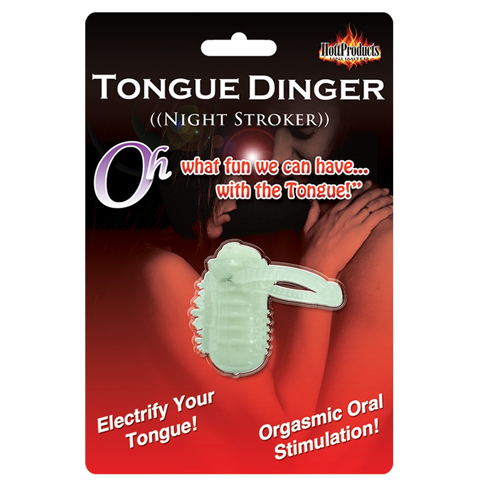 Tongue Dinger Stroker que Brilla en la Oscuridad para Diversión Suprema