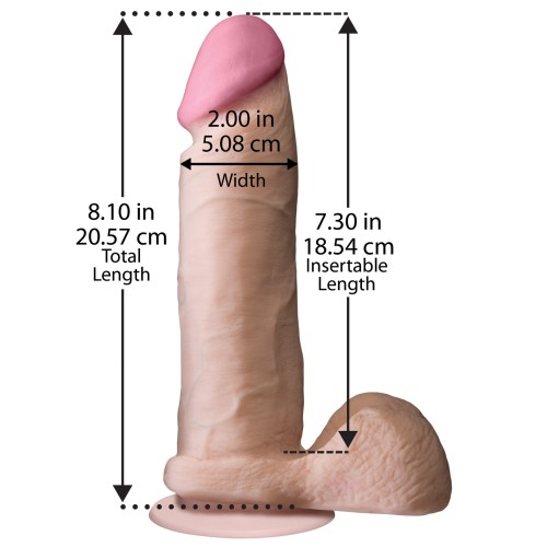 Realistic 8 inch Ultraskyn Cock with Balls