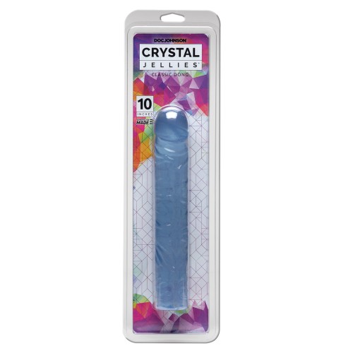 10" Crystal Jellies Dildo - Soft and Flexible