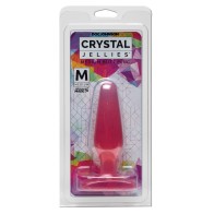 Plug Anal de Gelatina Cristal Mediano para Diversión Cómoda