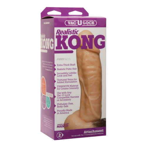 Dildo Realista Vac-U-Lock Kong para Placer Máximo