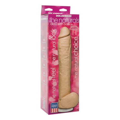 El Naturals 12" Pene con Testículos para Placer Realista