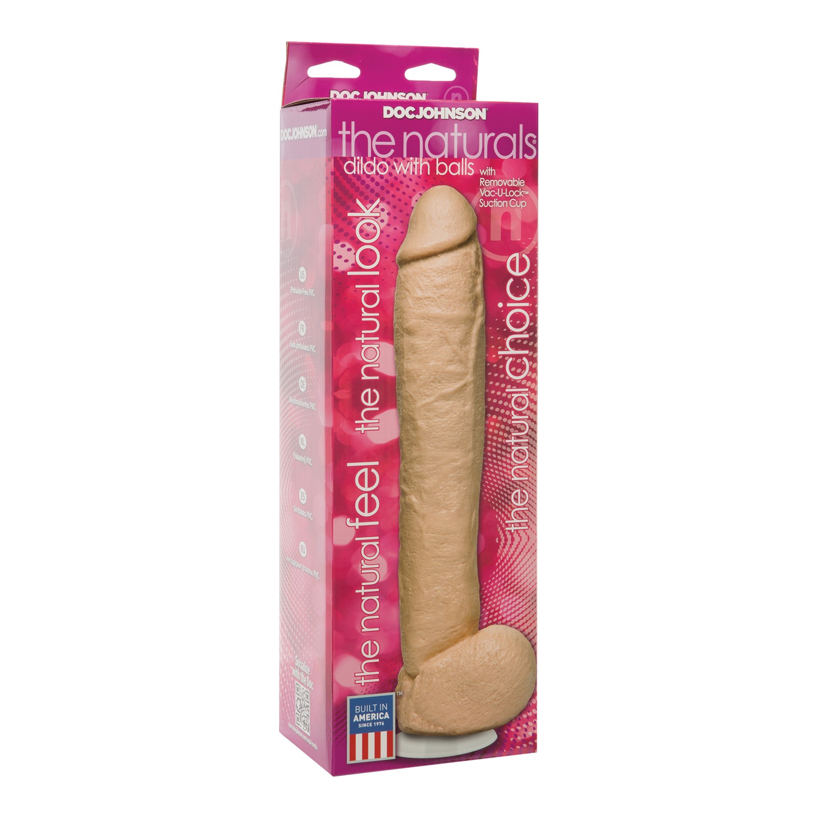 El Naturals 12" Pene con Testículos para Placer Realista