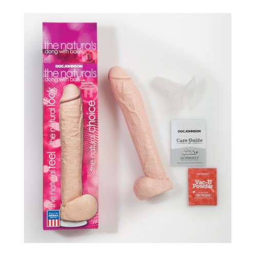 El Naturals 12" Pene con Testículos para Placer Realista