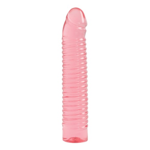 Jelly Ribbed de 7 Pulgadas Rosa - Sunrise