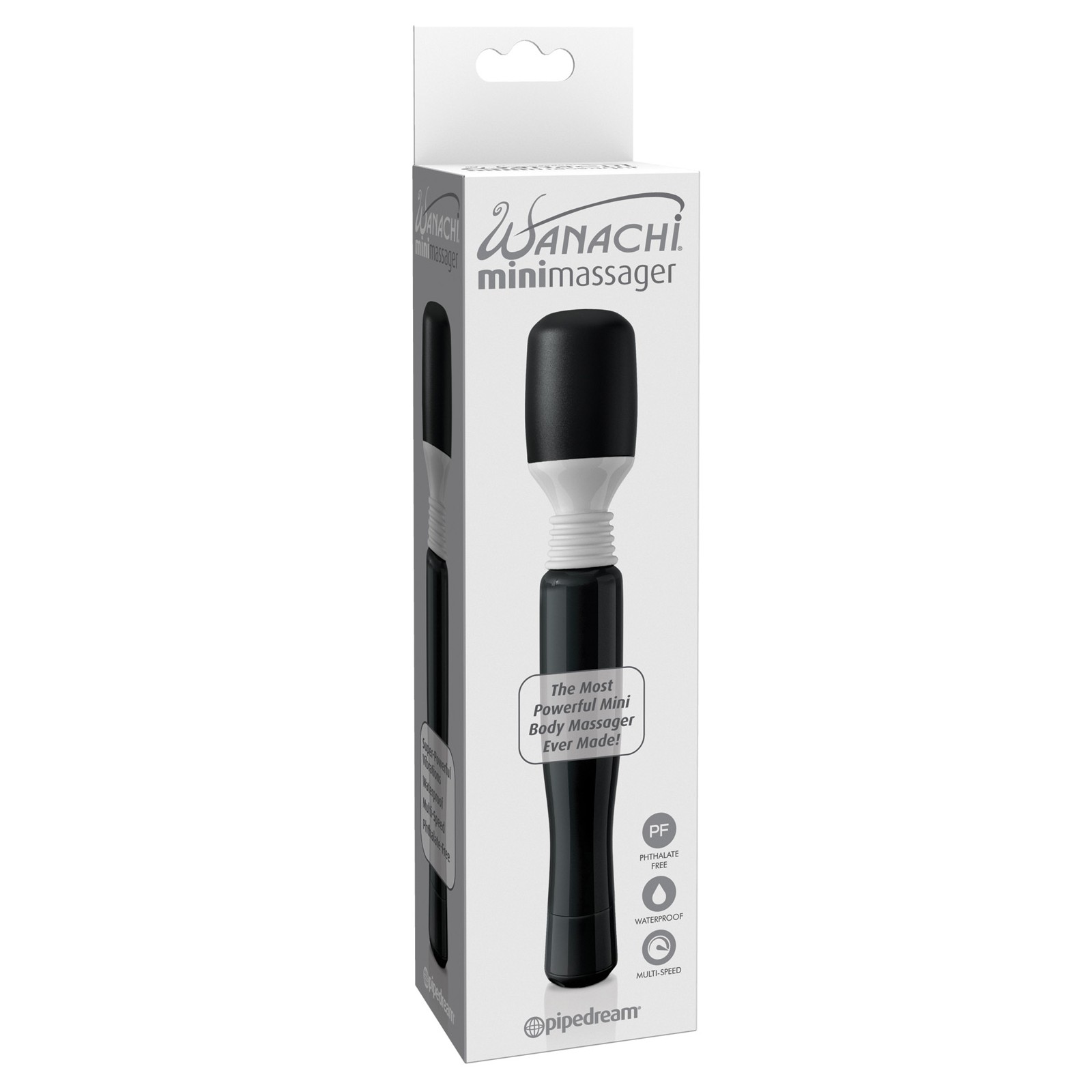 Mini Wanachi Massager Waterproof Black