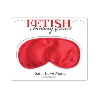 Fetish Fantasy Satin Love Mask Red