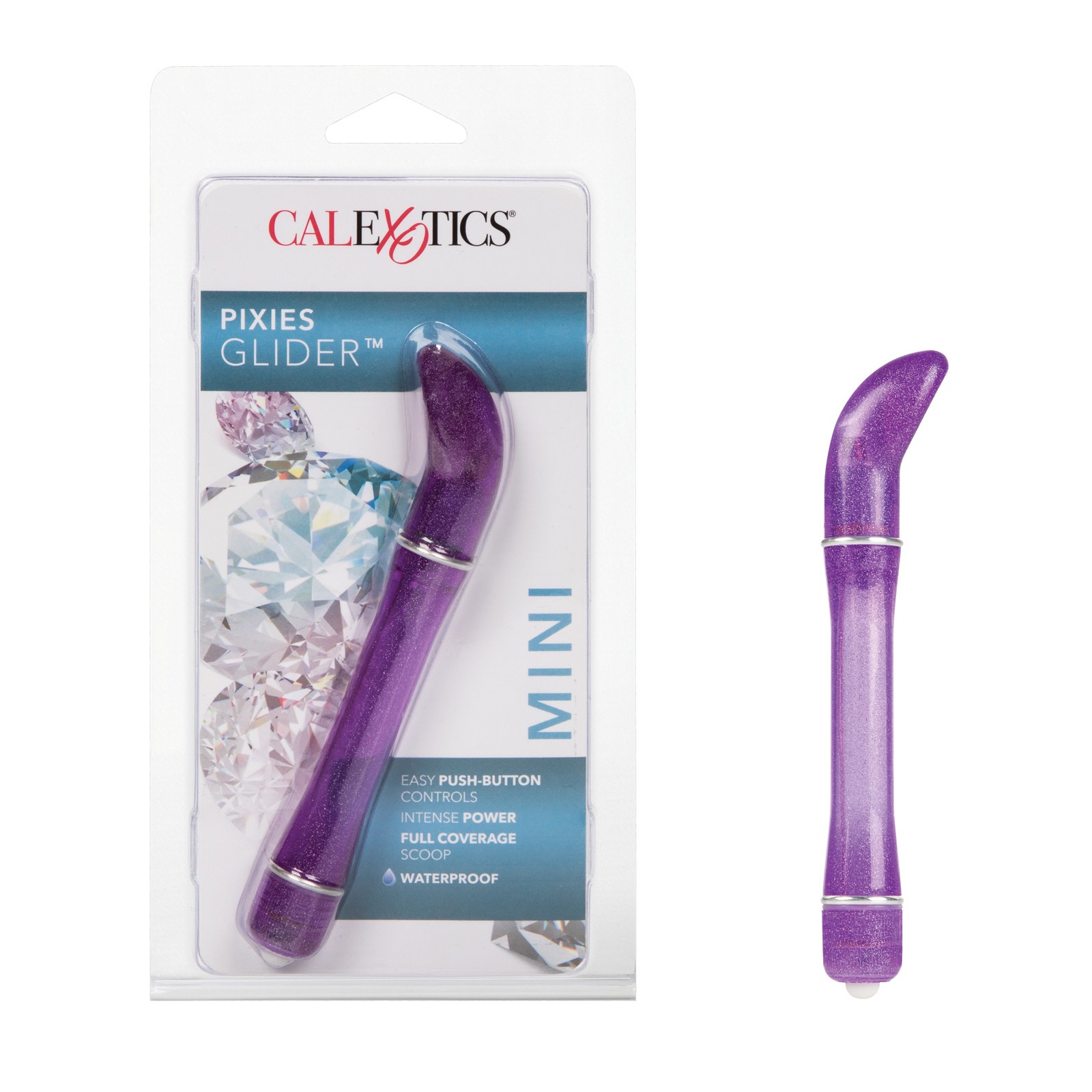 Vibrador Pixies Glider a Prueba de Agua - Morado