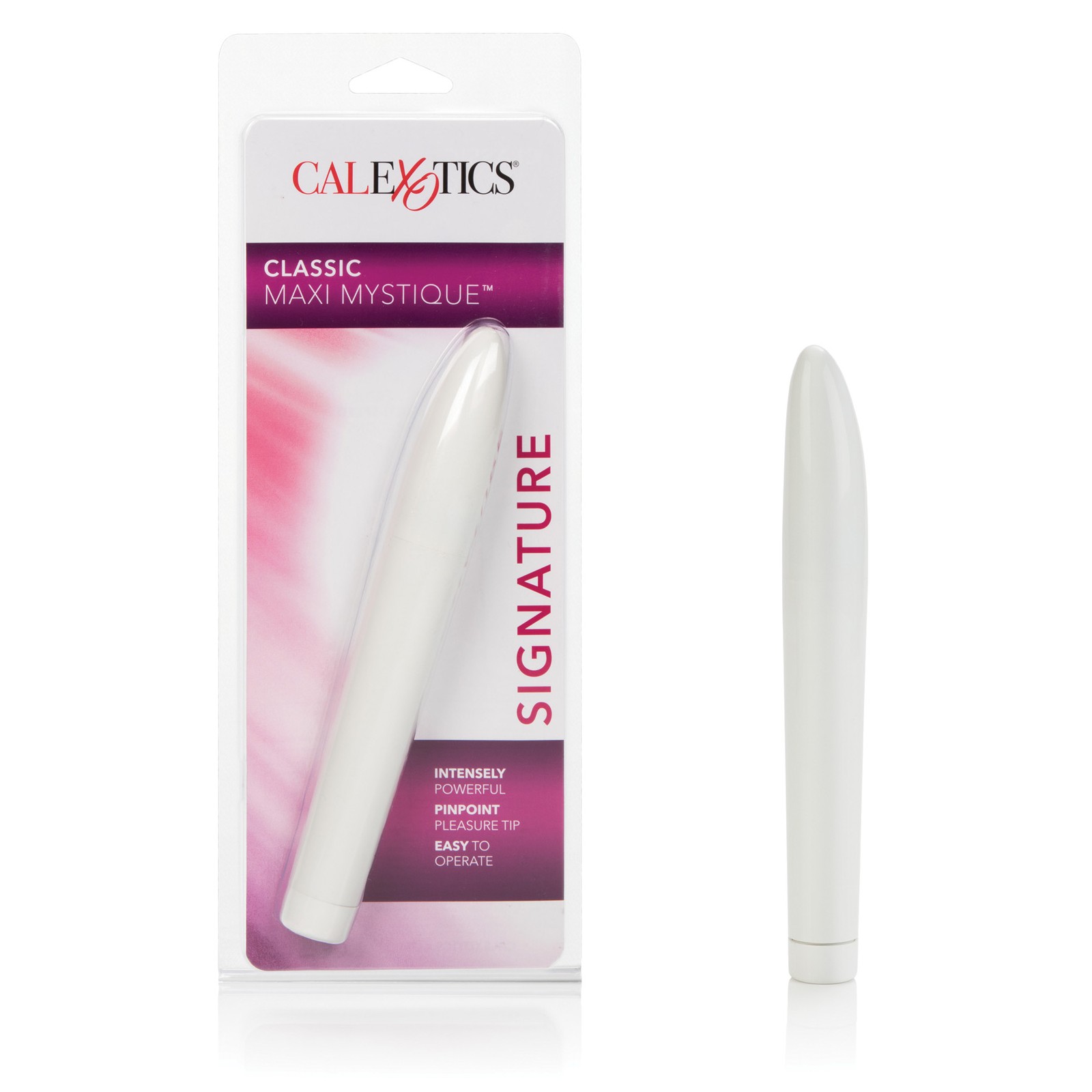 Vibrador Classic Chic Maxi Mystique en Blanco