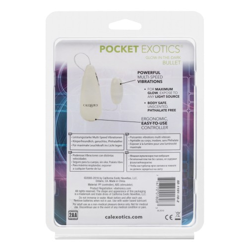 Pocket Exotics Glow In The Dark Bullet for Exciting Pleasure