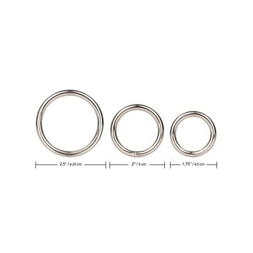 Silver Ring 3 Piece Set for Enhanced Pleasure