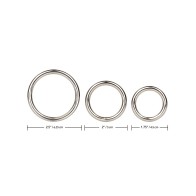 Silver Ring 3 Piece Set for Enhanced Pleasure