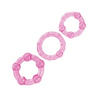 Silicone Island Rings - Pink