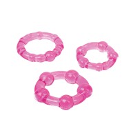 Silicone Island Rings - Pink