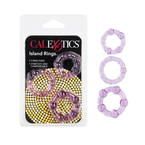 Purple Silicone Island Rings for Enhanced Pleasure