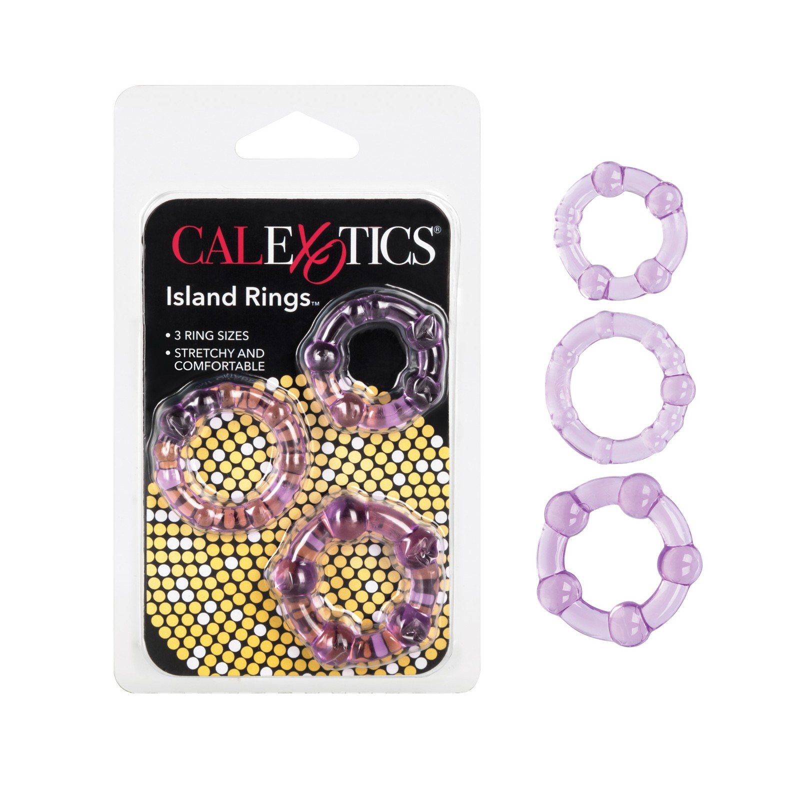 Purple Silicone Island Rings for Enhanced Pleasure