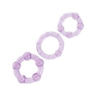 Purple Silicone Island Rings for Enhanced Pleasure