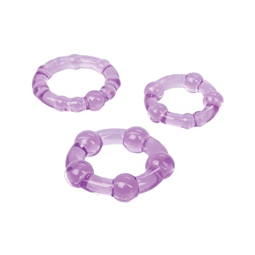 Purple Silicone Island Rings for Enhanced Pleasure