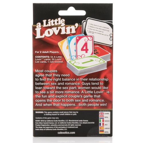 Juego de Cartas Íntimas A Little Lovin'