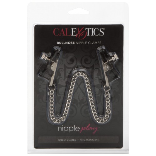 Nipple Play Bull Nose Clamps Silver