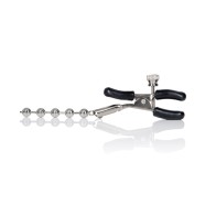 Nipple Play Silver Beaded Nipple Clamps - Pleasure Accessory