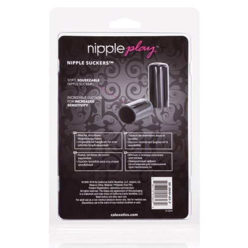 Nipple Play Silicone Nipple Suckers in Black