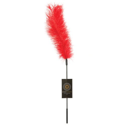 Sportsheets Body Tickler - Red Ostrich Feather