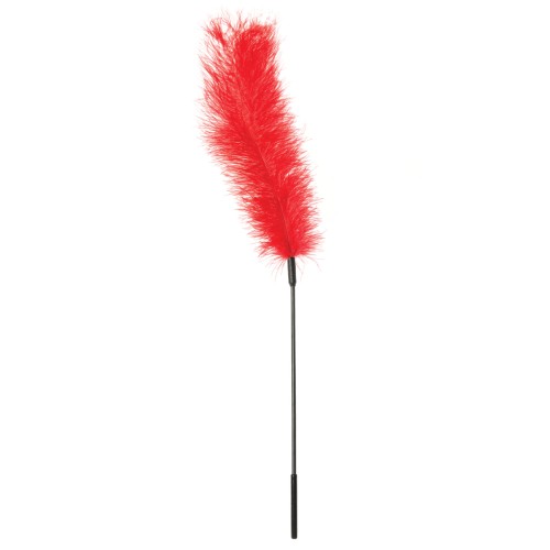 Sportsheets Body Tickler - Red Ostrich Feather