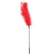 Sportsheets Body Tickler - Red Ostrich Feather