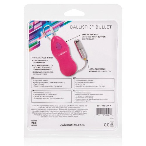 Vibrador Bala Ballística Rosa