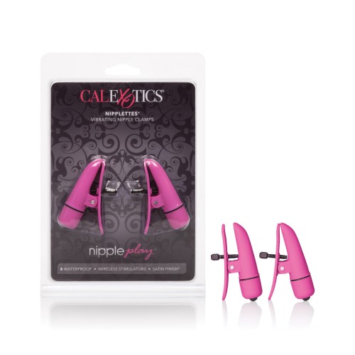 Nipplettes Vibrating Clamps - Pink - Intense Pleasure