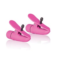 Nipplettes Vibrating Clamps - Pink - Intense Pleasure