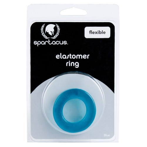 Anillo para el Pene Spartacus Elastomer Azul Metro